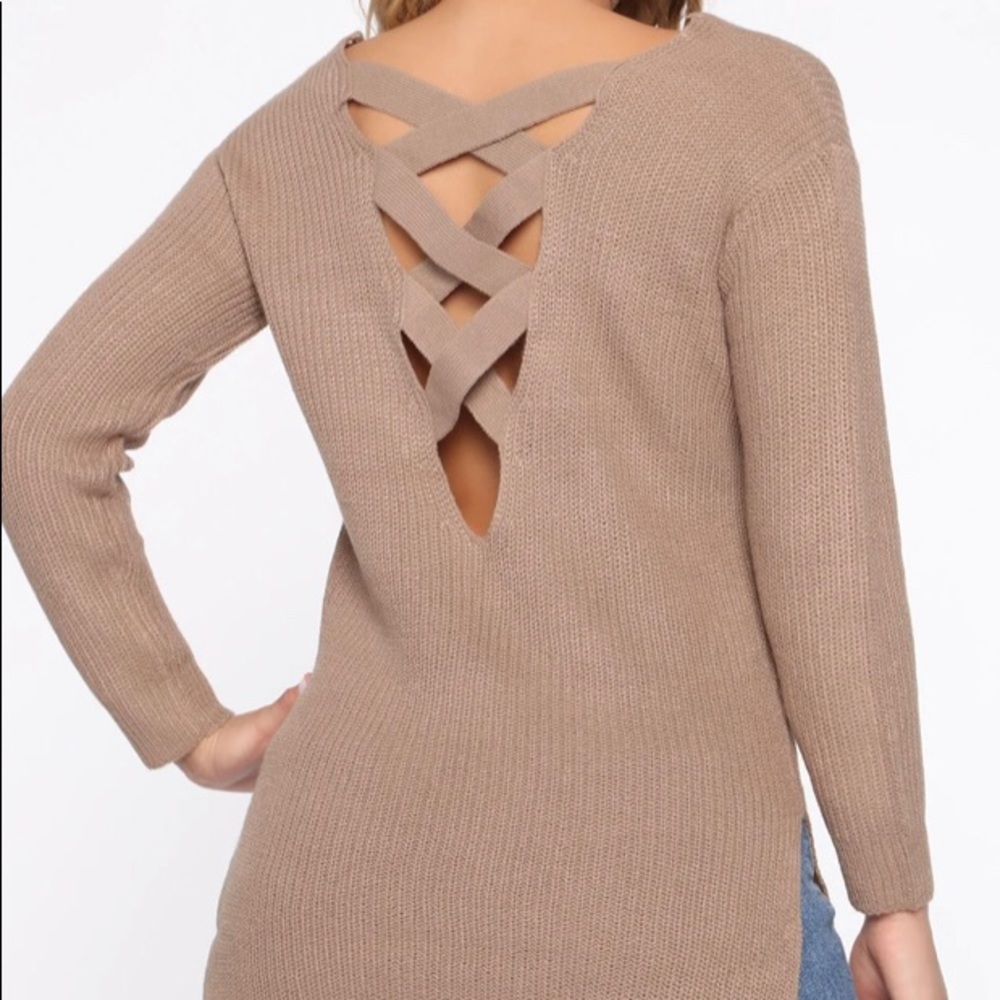Caged sweater